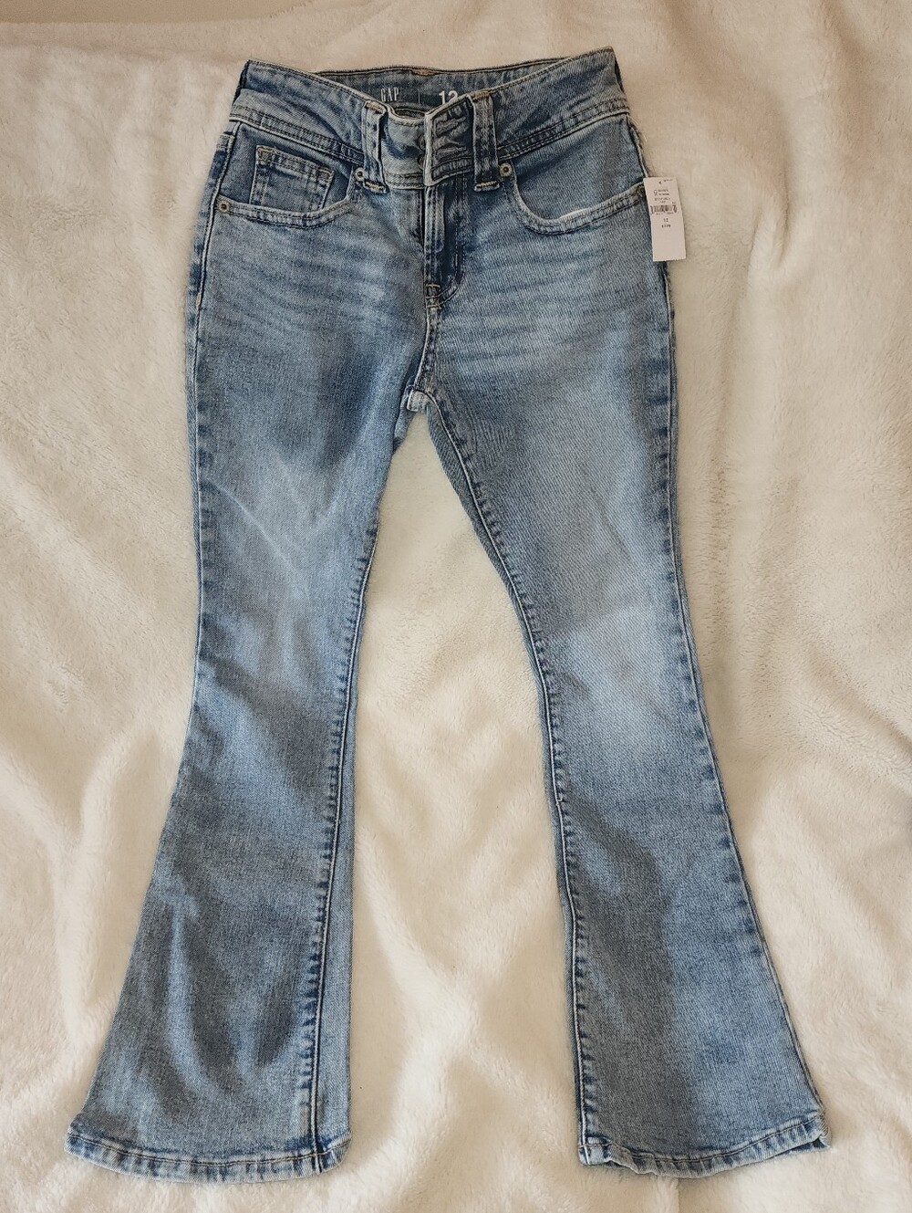 GAP Girls Light Blue Bootcut Low Rise NwT SIZE 12